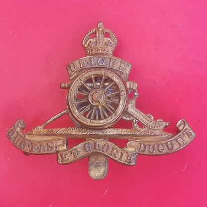 The Royal Artillery - Officer's King's Crown Beret Badge
