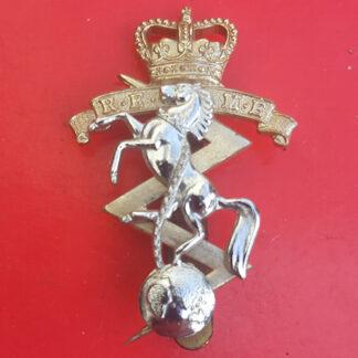 Royal Electrical & Mechanical Engineers - Gold & Silver Anodised Cap Badge