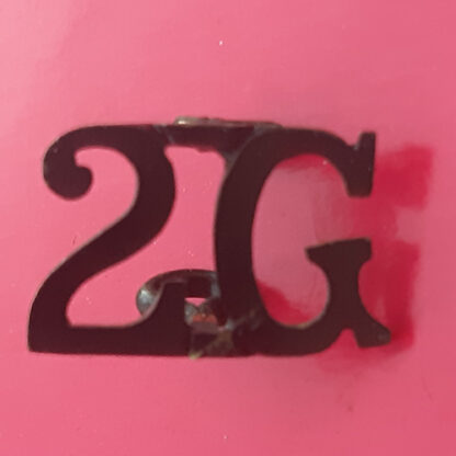 The 2nd Gurkha Rifles - Blackened Brass Shoulder Title