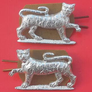 Gordon Highlanders - Silver Anodised Collar Badges