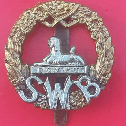 The South Wales Borderers - Small Version Bi-Metal Cap Badge