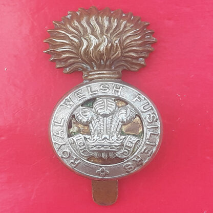 The Royal Welsh Fusiliers - WW1 Variant Bi-Metal Cap Badge