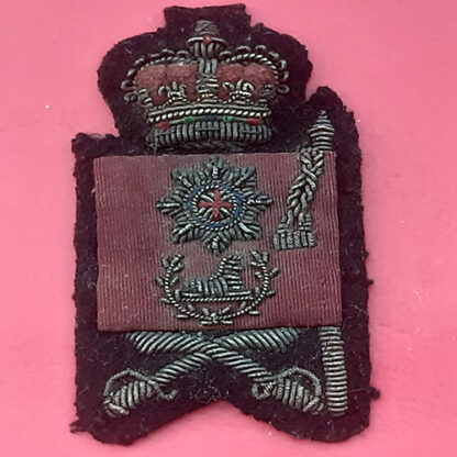 The Coldstream Guards - Colour Sergeant's Small Version Queen's Crown Sleeve Badge