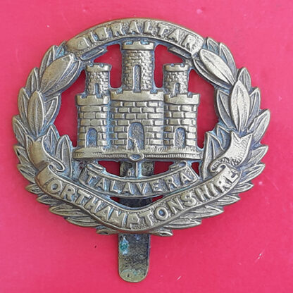 The Northamptonshire Regiment - Economy Issue Gilding Metal Cap Badge