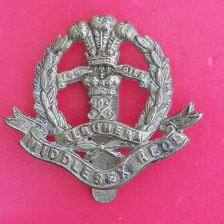 The Middlesex Regiment - Economy Issue Gilding Metal Cap Badge