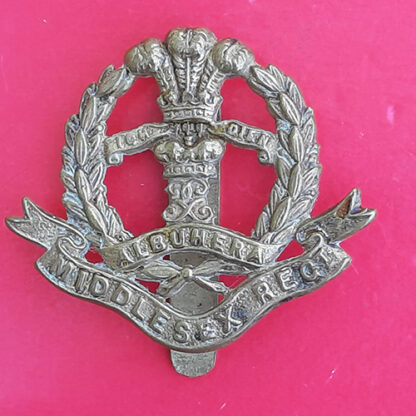 The Middlesex Regiment - Economy Issue Gilding Metal Cap Badge