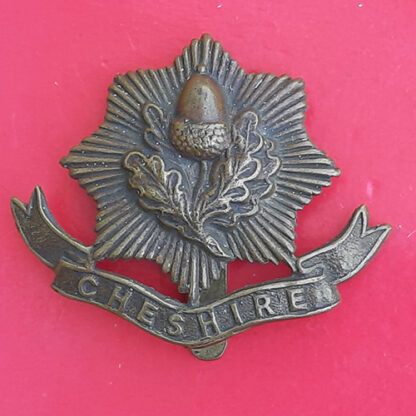 The Cheshire Regiment - Economy Issue Gilding Metal Cap Badge