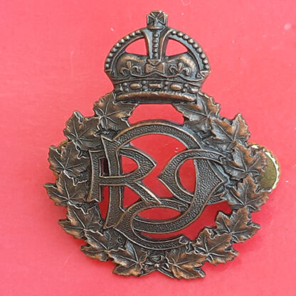 (Canada) Canadian Royal Dental Corps - King's Crown Bronzed Cap Badge