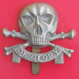 17th/21st Lancers - White Metal Cap Badge