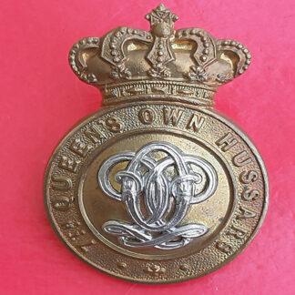 7th Queen's Own Hussars - Bi-Metal Cap Badge