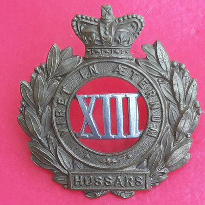 13th Hussars - Bi-Metal Cap Badge