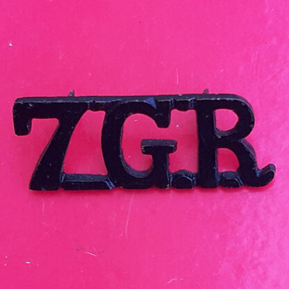 (India) 7th Gurkha Rifles - Blackened Brass Shoulder Title