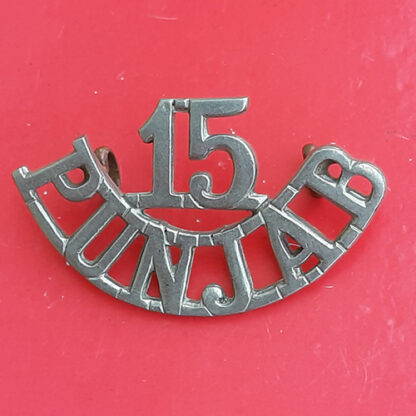 (India) The 15th Punjabi's - White Metal Shoulder Title