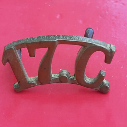 (India) The 17th Cavalry - Gilding Metal Shoulder Title