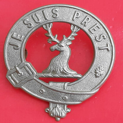 The Lovat Scouts - White Metal Cap Badge