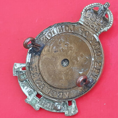 The City Of London Yeomanry (Rough Riders) - King's Crown Bi-Metal Cap Badge - Image 2