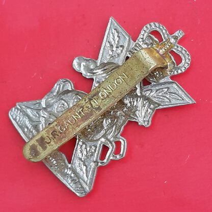 The Highland Yeomanry - Queen's Crown White Metal Cap Badge - Image 2