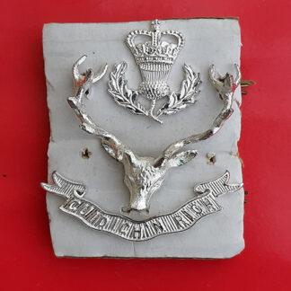 The Highlanders - White Metal Cap Badge