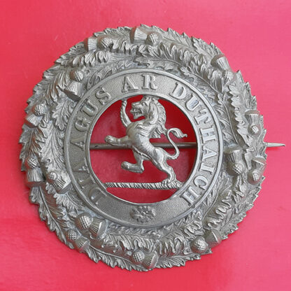 The 5th Volunteer Battalion The Black Watch - Piper's Plaid Brooch