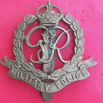 The Military Police - King's Crown Gilding Metal Cap Badge