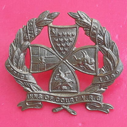 Inns Of Court Volunteer Rifle Corps - Gilding Metal Cap Badge