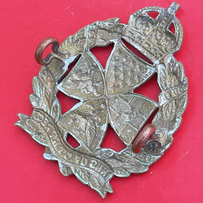 Inns Of Court Regiment - King's Crown Gilding Metal Cap Badge - Image 2