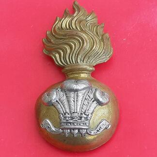 The Royal Welsh Fusiliers - NCO's Bi-Metal Fur Cap Grenade
