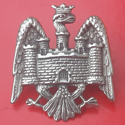 The Bedfordshire Yeomanry - Officer's Sterling Silver Cap Badge