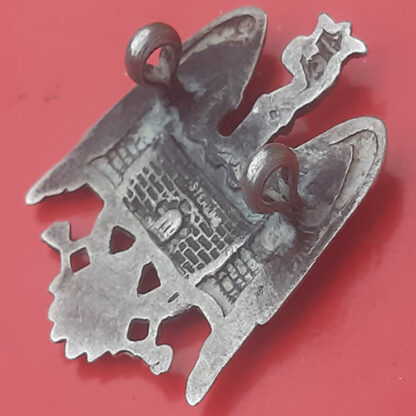 The Bedfordshire Yeomanry - Officer's Sterling Silver Cap Badge - Image 2