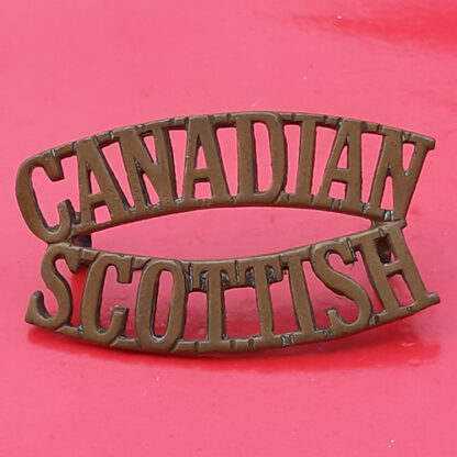 (Canada) The Canadian Scottish Regiment - Gilding Metal Shoulder Title