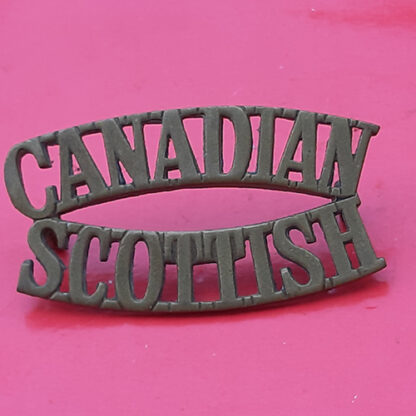 (Canada) The Canadian Scottish Regiment - Gilding Metal Shoulder Title