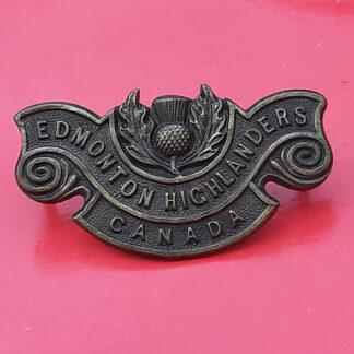 (Canada) 194th Infantry Battalion (Edmonton Highlanders Of Canada) - Bronze Shoulder Title