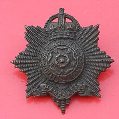 The Hampshire Regiment - Officer's WW1 Bronzed Cap Badge