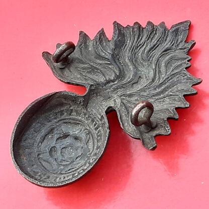 The Royal Fusiliers - King's Crown Blackened Brass Cap Badge - Image 2