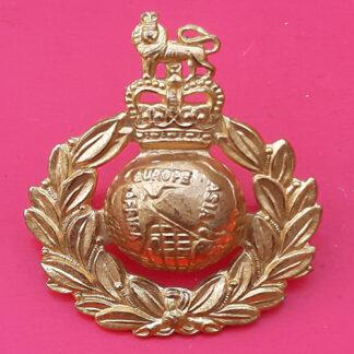 Royal Marines - Queen's Crown NCO's Gilt Cap Badge