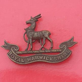 The Royal Warwickshire Regiment - Officer's Service Dress Bronze Collar Badge