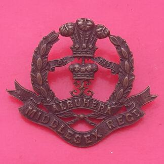 The Middlesex Regiment - Officer's Service Dress Bronze Collar Badge