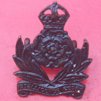 The Intelligence Corps - King's Crown Officer's Service Dress Bronze Collar Badge