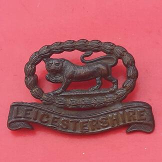 The Leicestershire Regiment - Officer's Service Dress Bronze Collar Badge