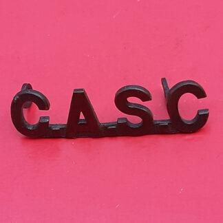 (Canada) The Canadian Army Service Corps - Blackened Brass Shoulder Title
