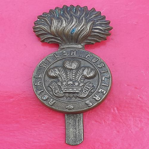 The Royal Welsh Fusiliers – WW1 Economy Issue Gilding Metal Cap Badge ...