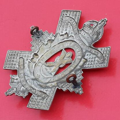 (Canada) The Prince Edward Island Highlanders - King's Crown White Metal Cap Badge - Image 2