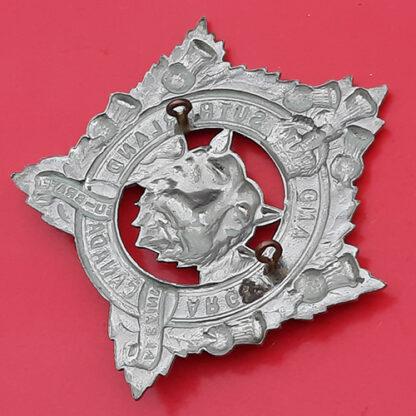 (Canada) The Argyll & Sutherland Highlanders Of Canada - King's Crown White Metal Cap Badge - Image 2
