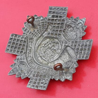 (Canada) The Highland Light Infantry Of Canada - King's Crown White Metal Cap Badge - Image 2