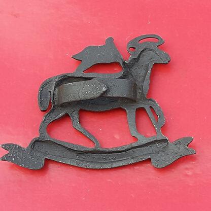 The Queen's (West Surrey) Regiment - Officer's Bronze Service Dress Cap Badge - Image 2