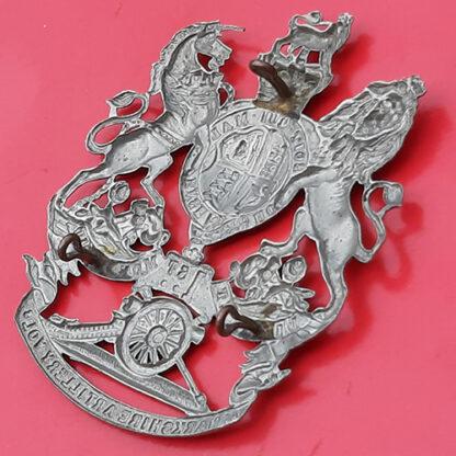 The 1st Lanarkshire Artillery Volunteers - Queen Victoria's Crown White Metal Helmet Plate - Image 2