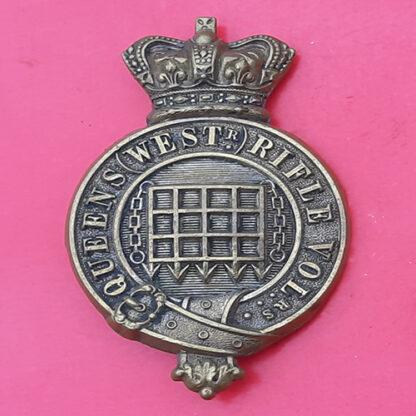 The Queen's Westminster Volunteers - Queen Victoria's Crown Pouch Badge