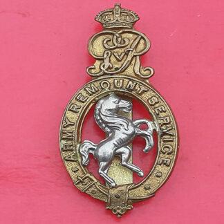 The Army Remount Service - Bi-Metal Cap Badge