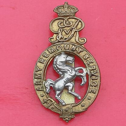 The Army Remount Service - Bi-Metal Cap Badge