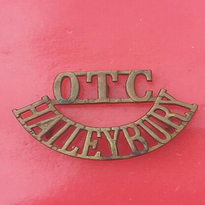 Haileybury Officer Training Corps - Gilding Metal Shoulder Title